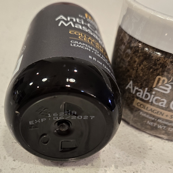 M3 Naturals Anti-Cellulite Massage Oil and Coffee Scrub Set - Picture 3 of 12